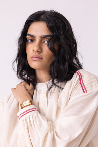 Sveta Off White Handwoven Top | top — image 5