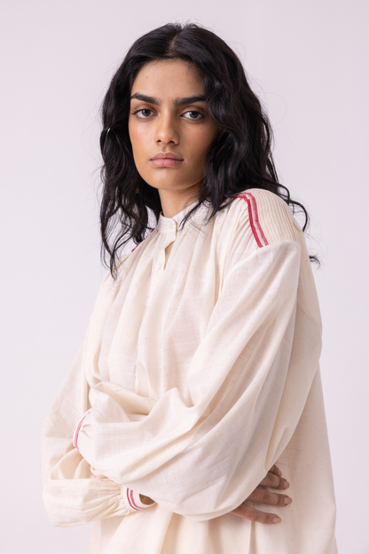 Sveta Off White Handwoven Top | top — image 7