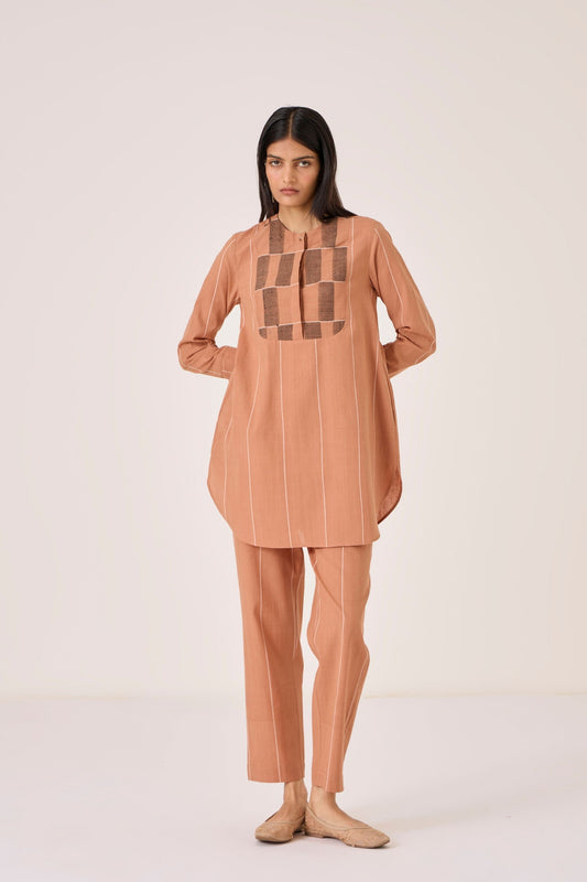 Danuja | Clay Handwoven Tunic