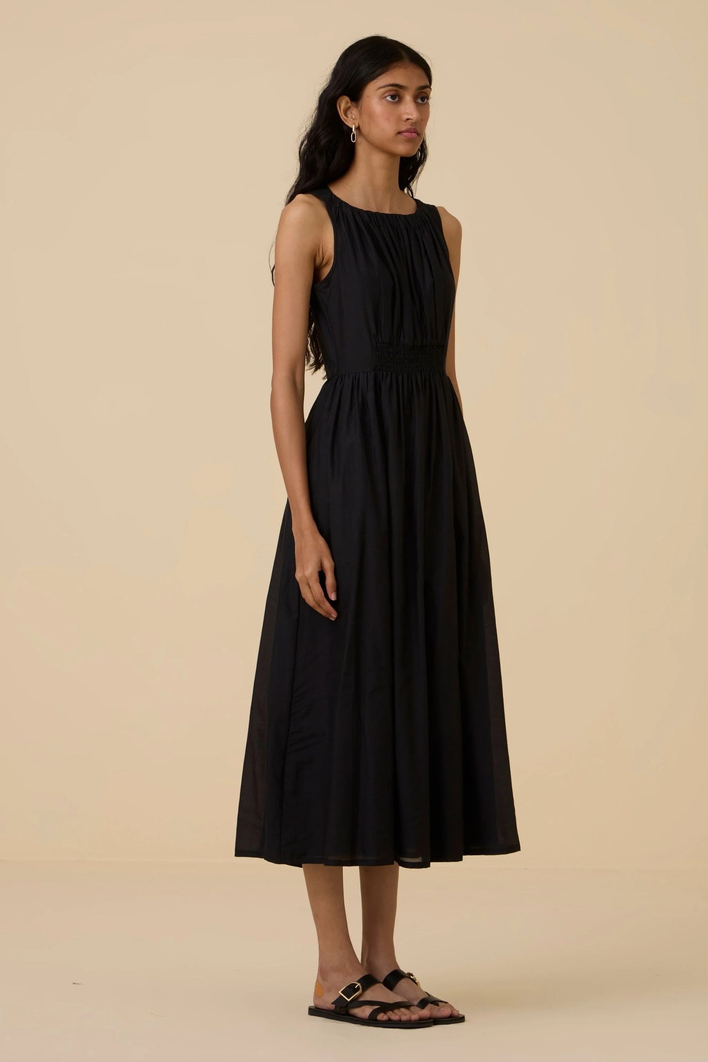 Hafa | Black Sleeveless Dress