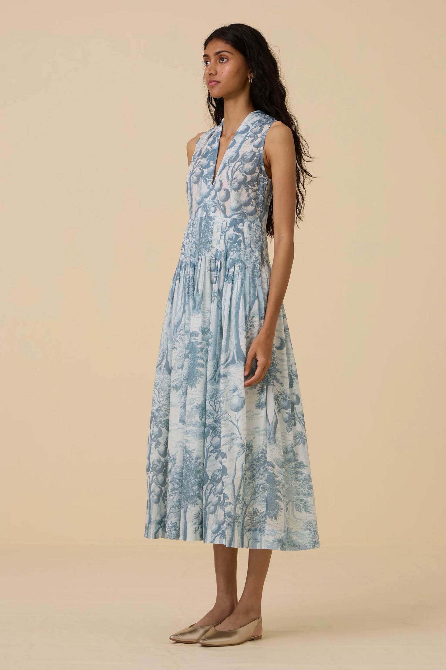 Aarini | Blue Print Dress