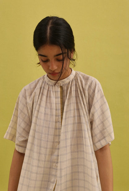 Anaya Set | Red Checks Cotton Kurta