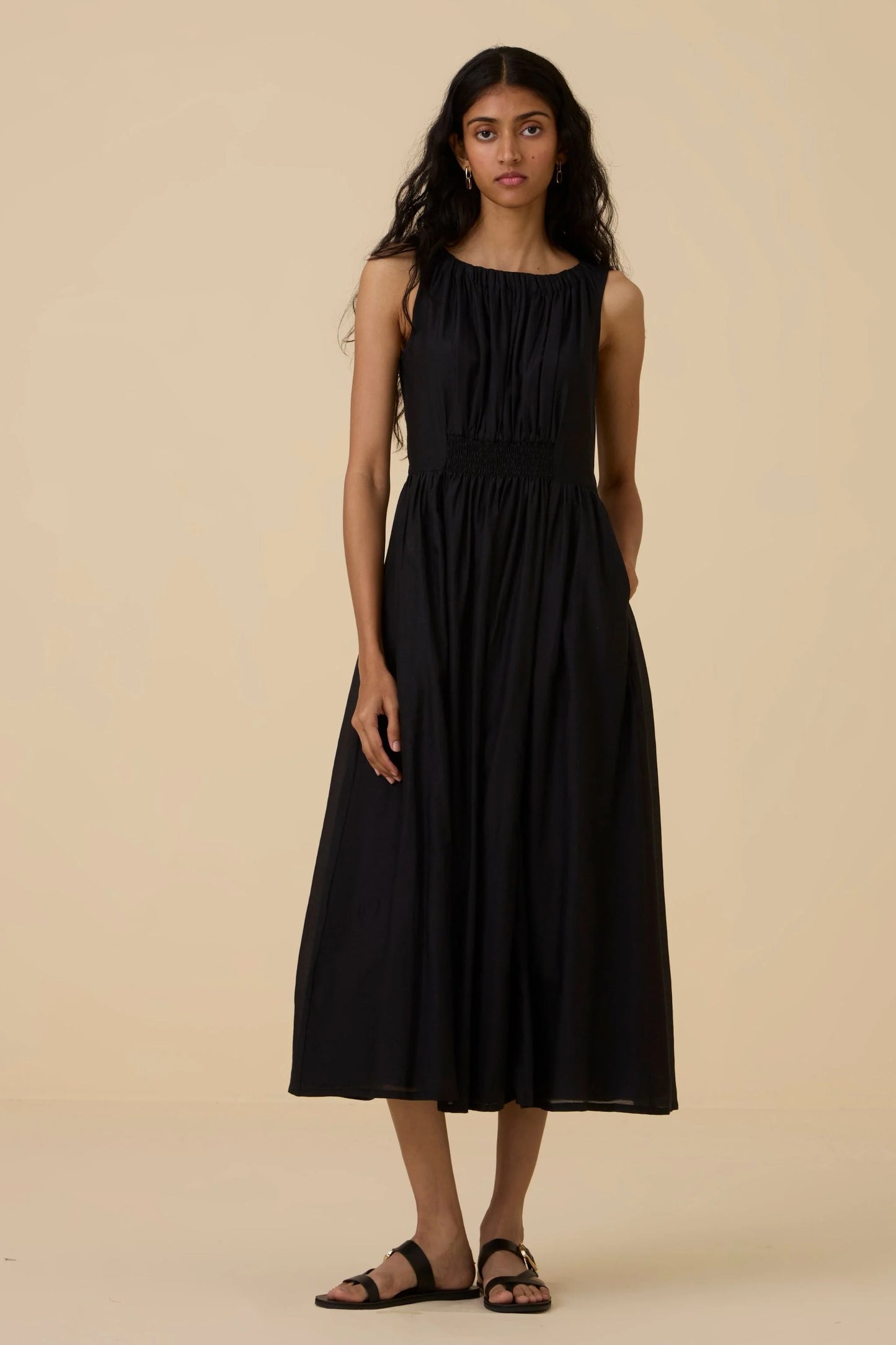 Hafa | Black Sleeveless Dress