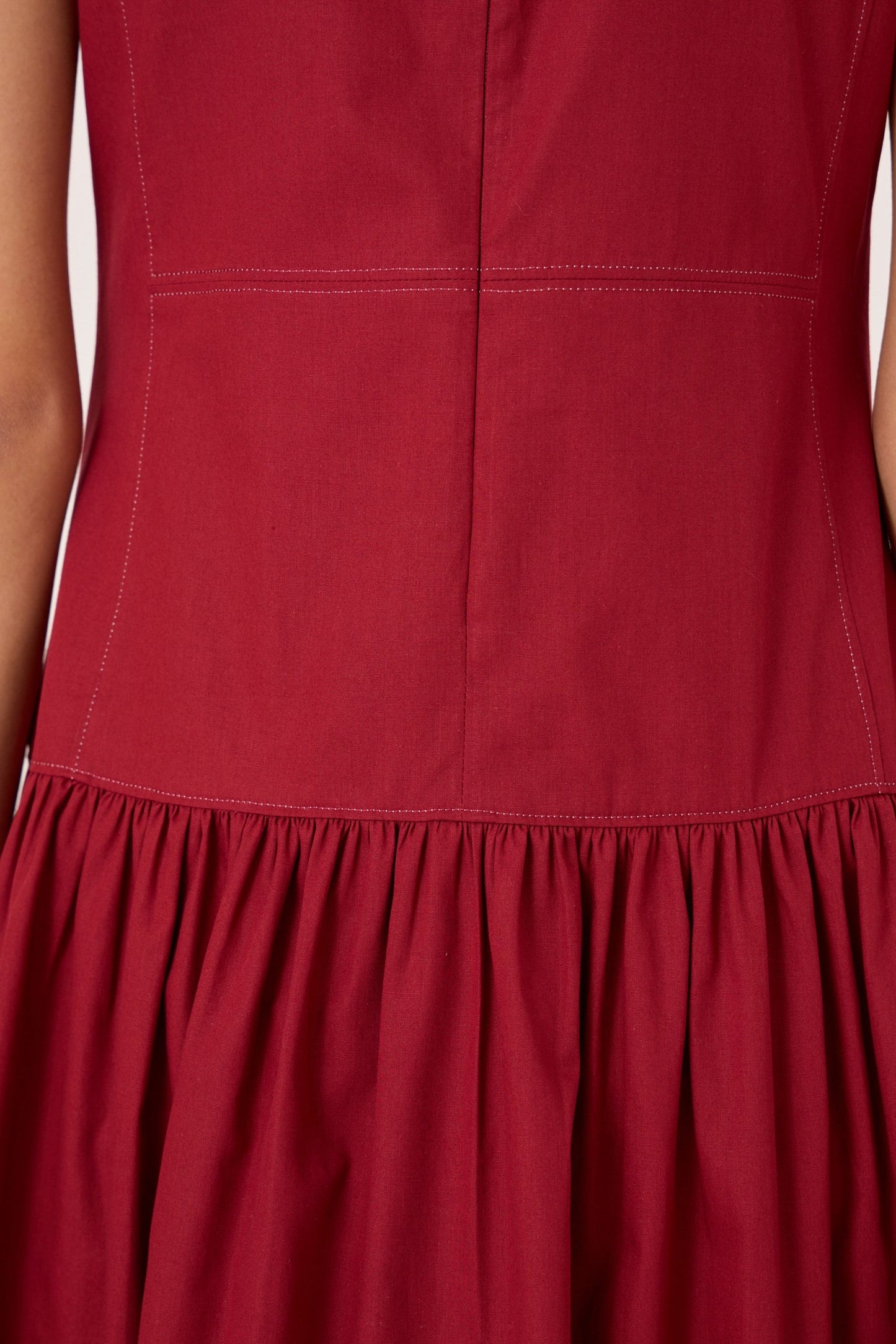 Nuwan | Red Quilted Dress