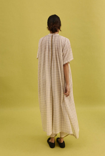Anaya Set | Red Checks Cotton Kurta