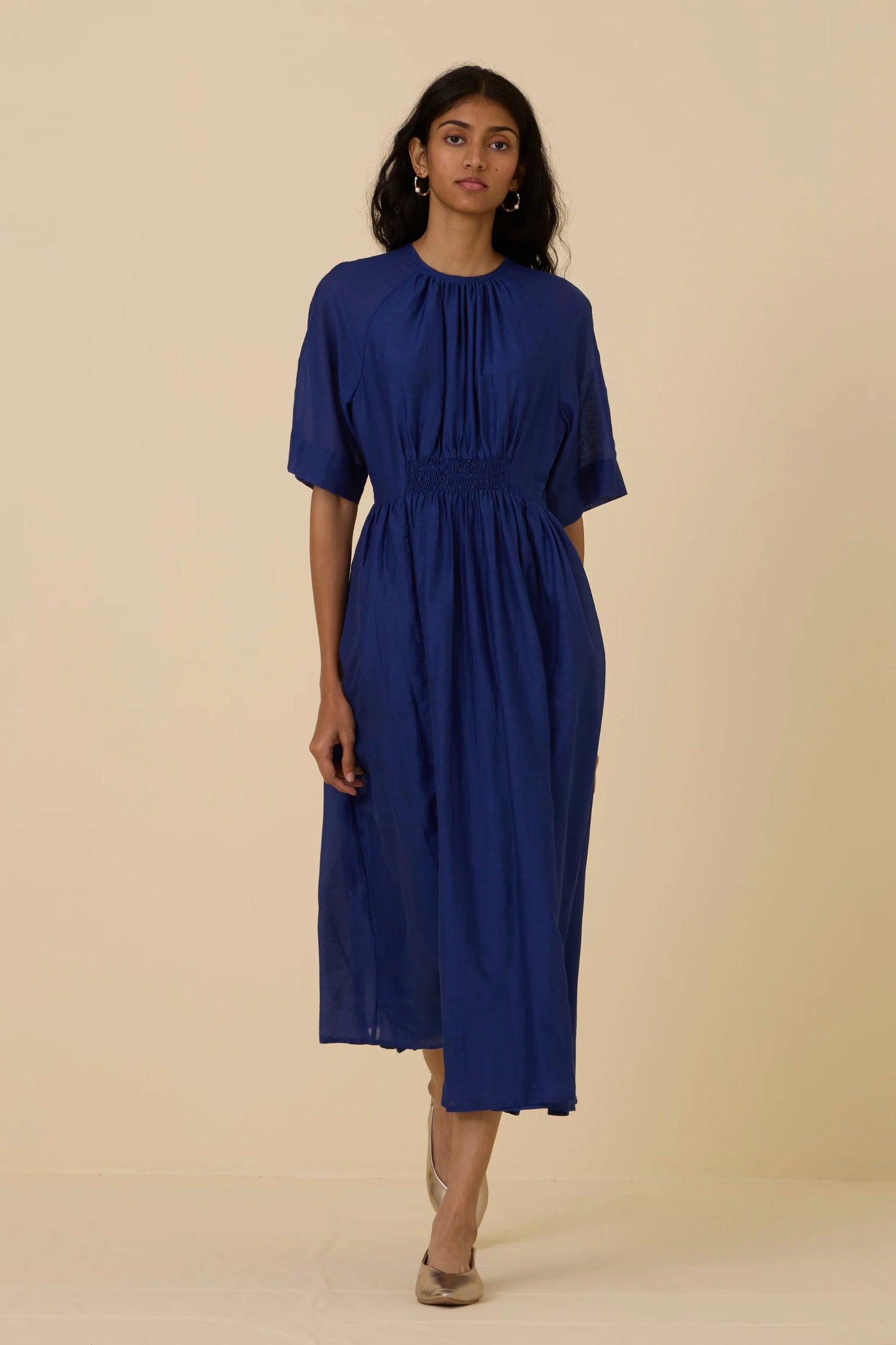 Parina | Royal Blue Midi Dress