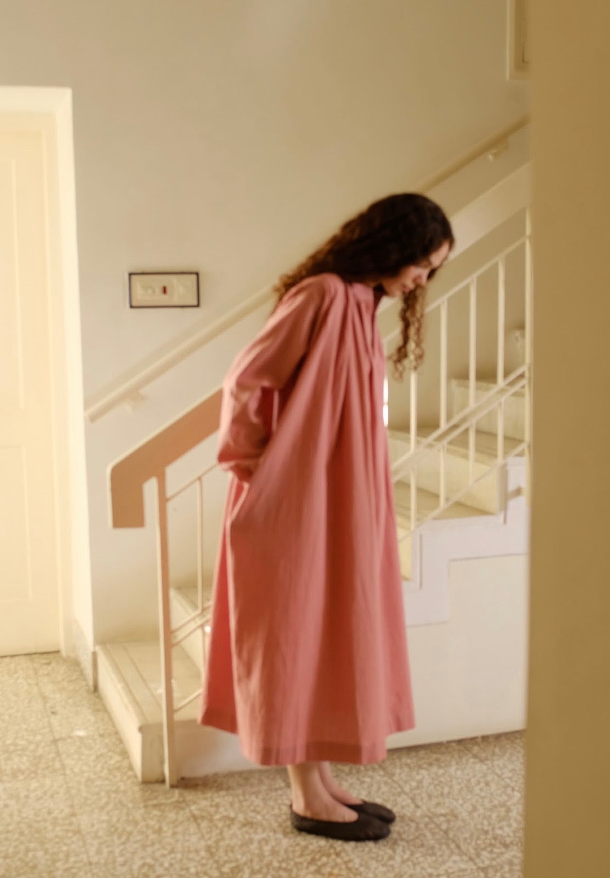 Camille | Structured Peony Cotton Dress