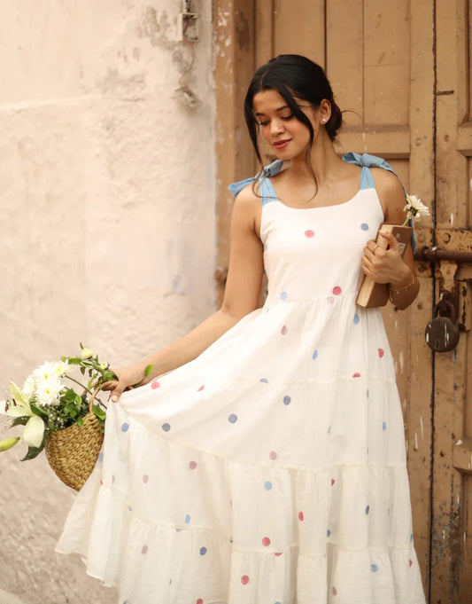 Rhea | Tie- Up Dress