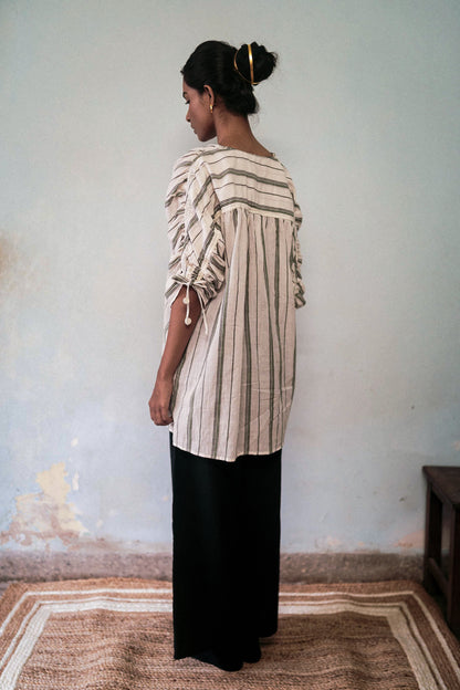 Kawaii Shirt | Long Handwoven Cotton Shirt