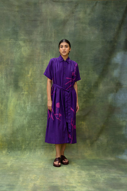 Zora | Embroidered Button-down Dress