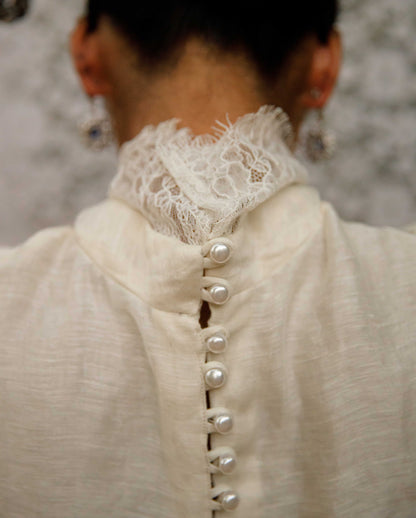 Maya | Lace detail blouse