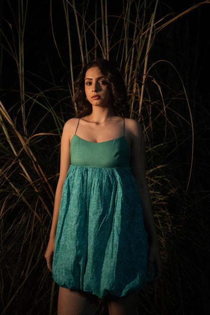 Zia | Balloon Dress - Teal