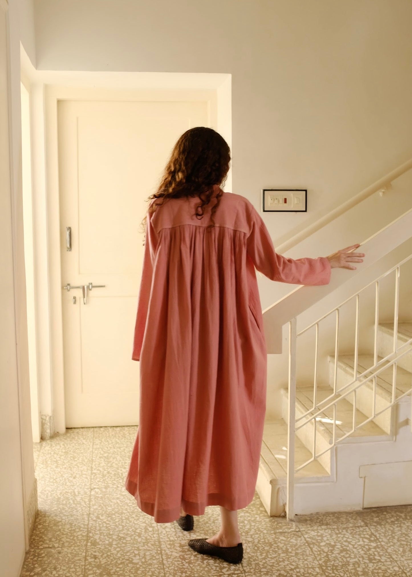 Camille | Structured Peony Cotton Dress
