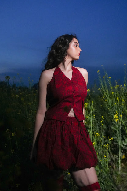 Crim | Deep Crimson Waistcoat