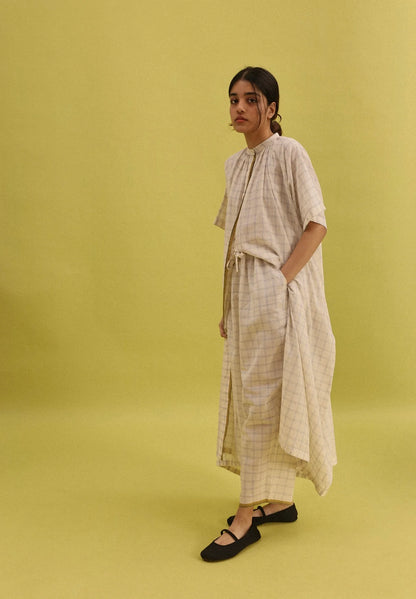 Anaya Set | Red Checks Cotton Kurta