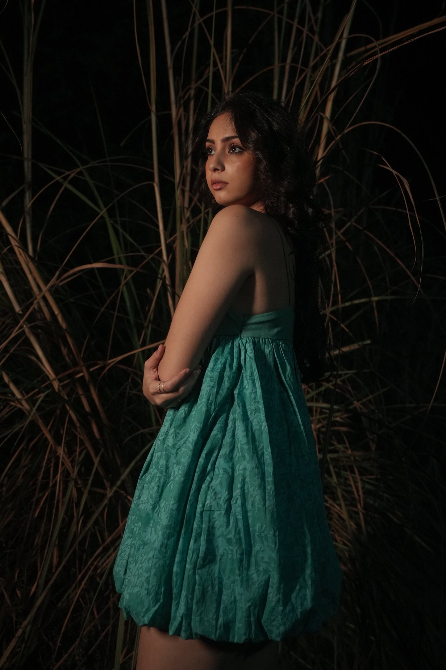 Zia | Balloon Dress - Teal