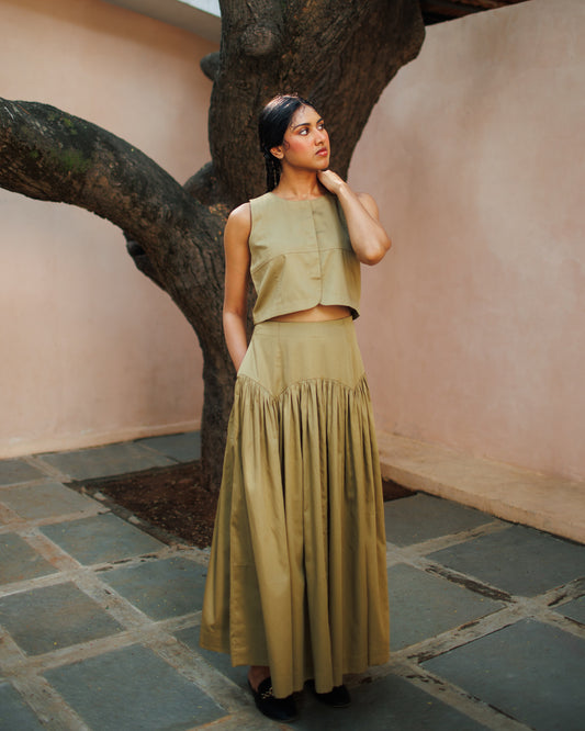 Harper | Gathered Skirt Set