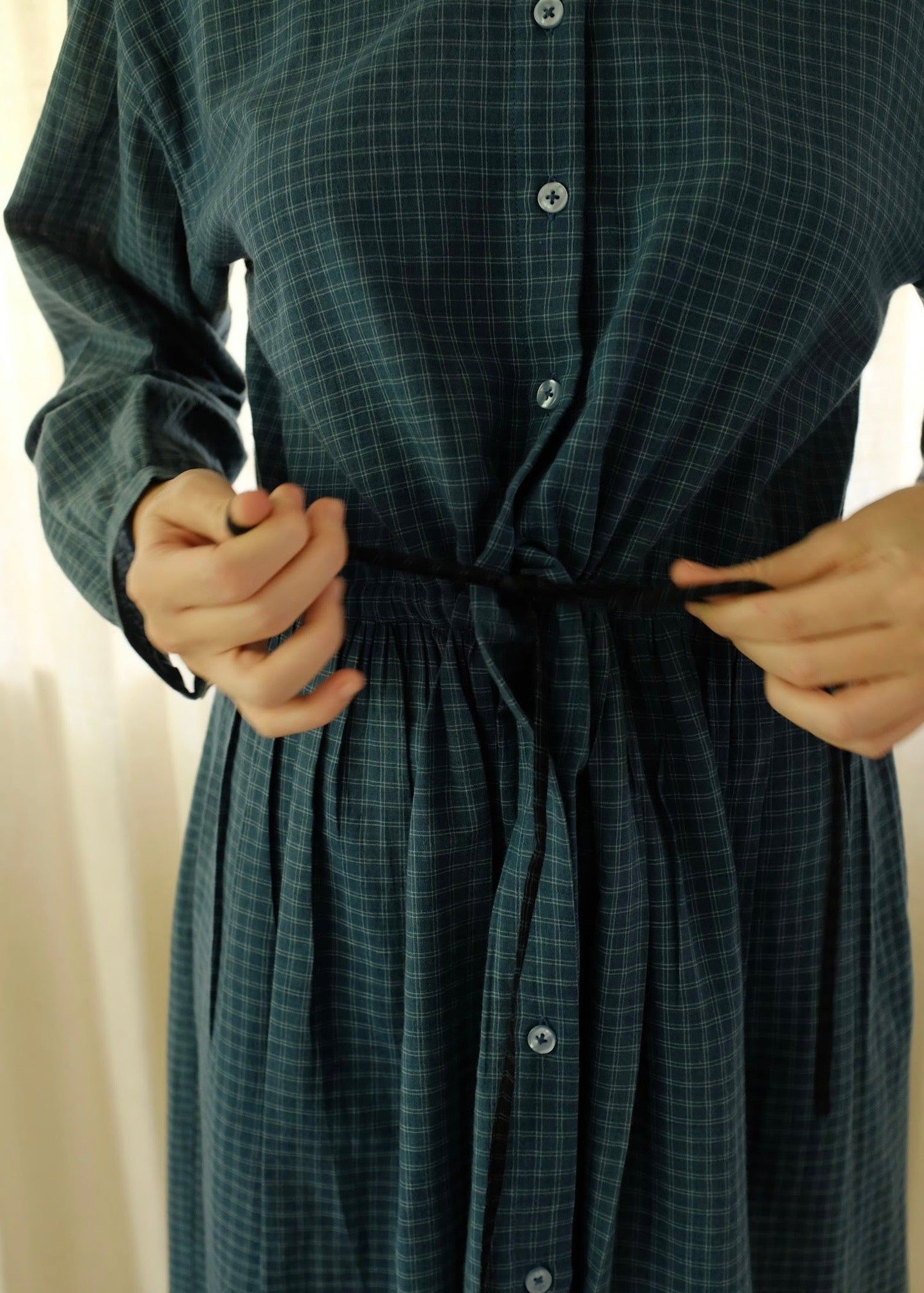 Cynthia | Washed Navy Dress