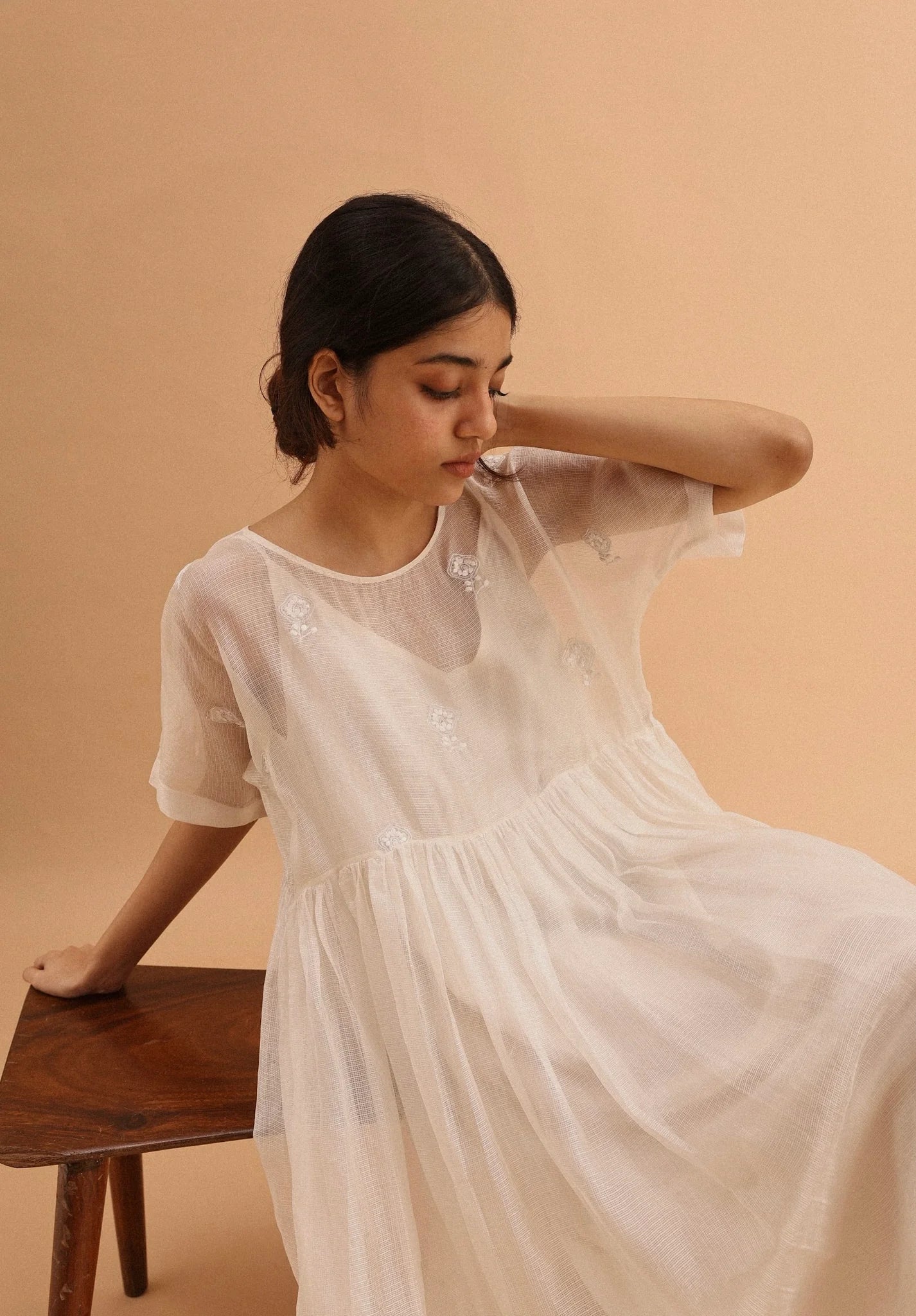 Grace | Sheer Silk Dress