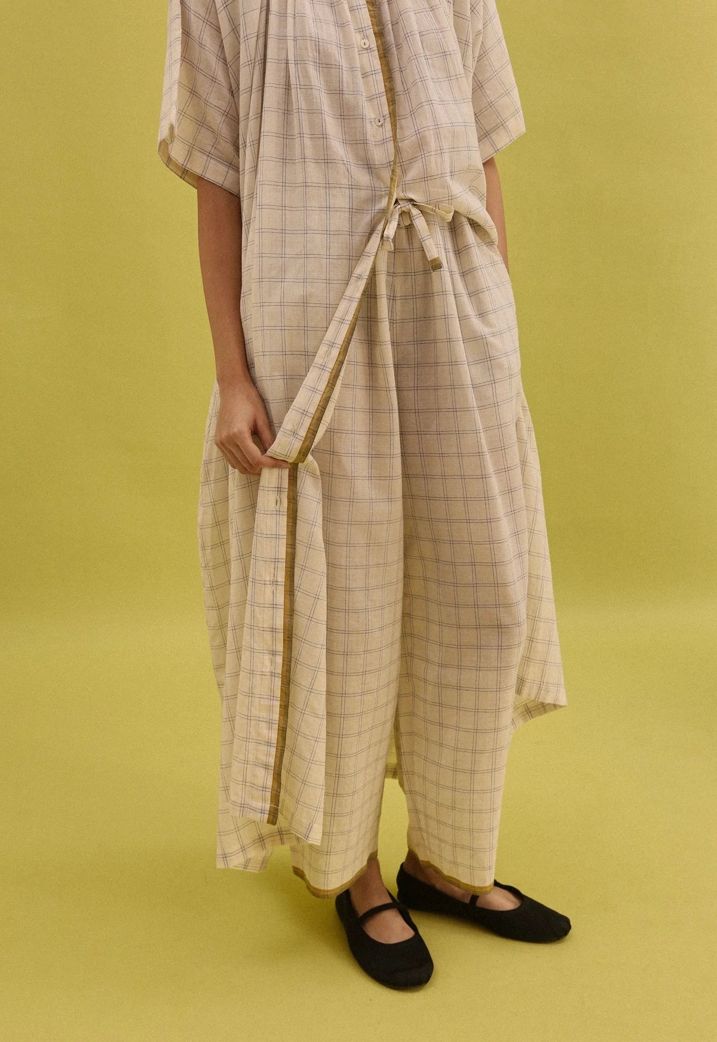 Anaya Set | Red Checks Cotton Kurta