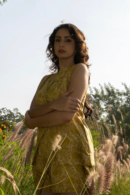 Solai | Yellow Printed Set