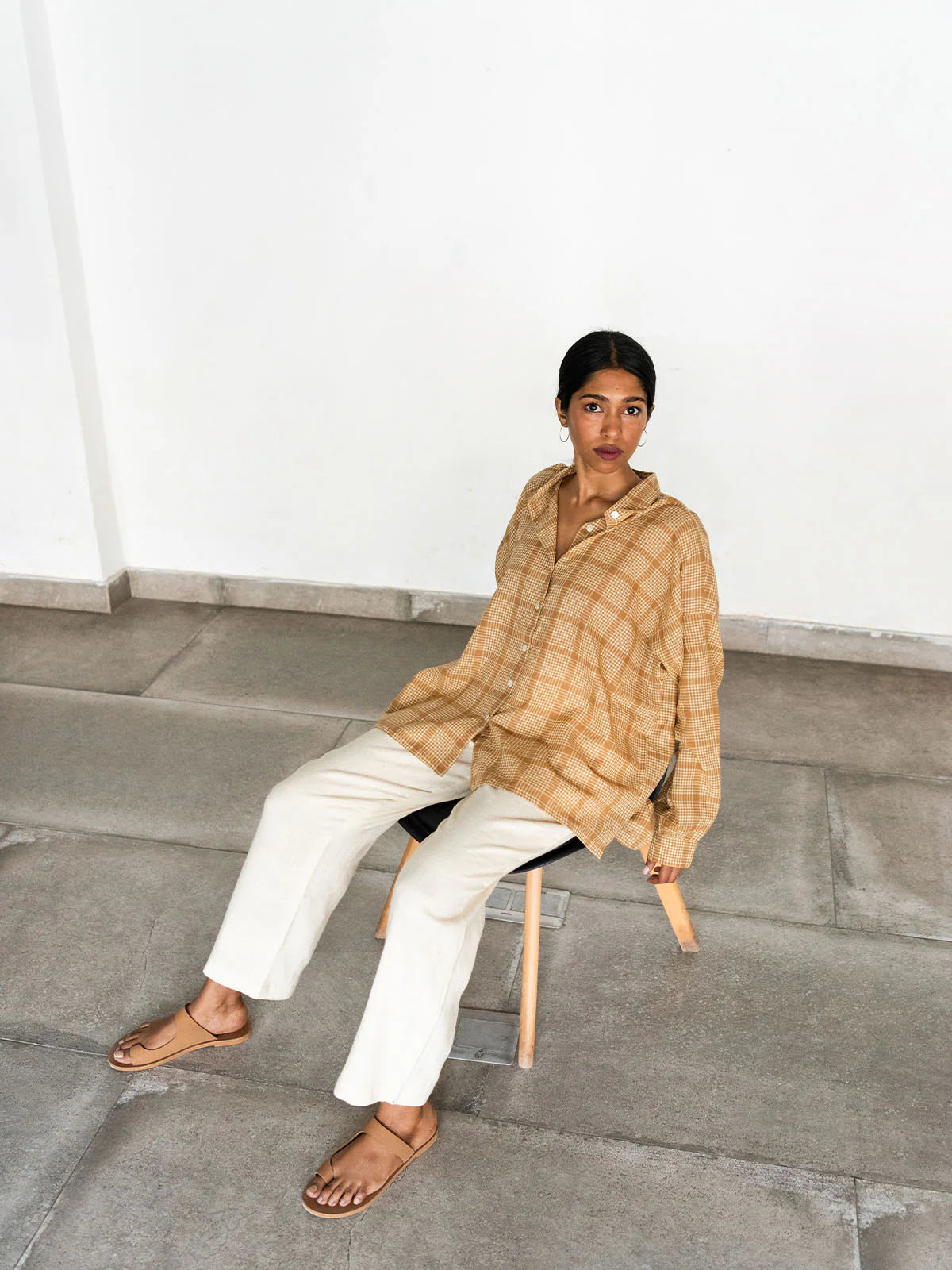 Confluence | Tea Dyed Oversized Shirt