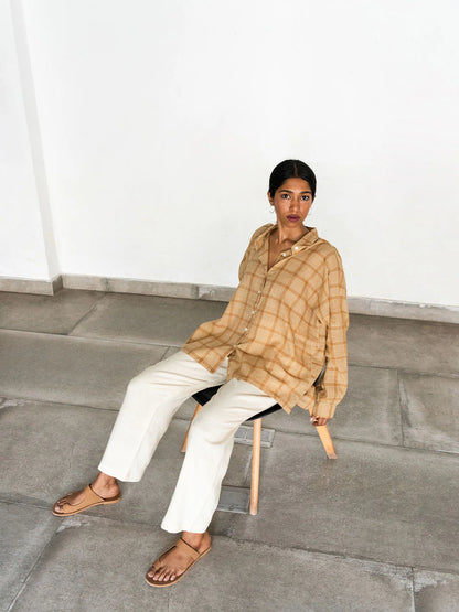 Confluence | Tea Dyed Oversized Shirt