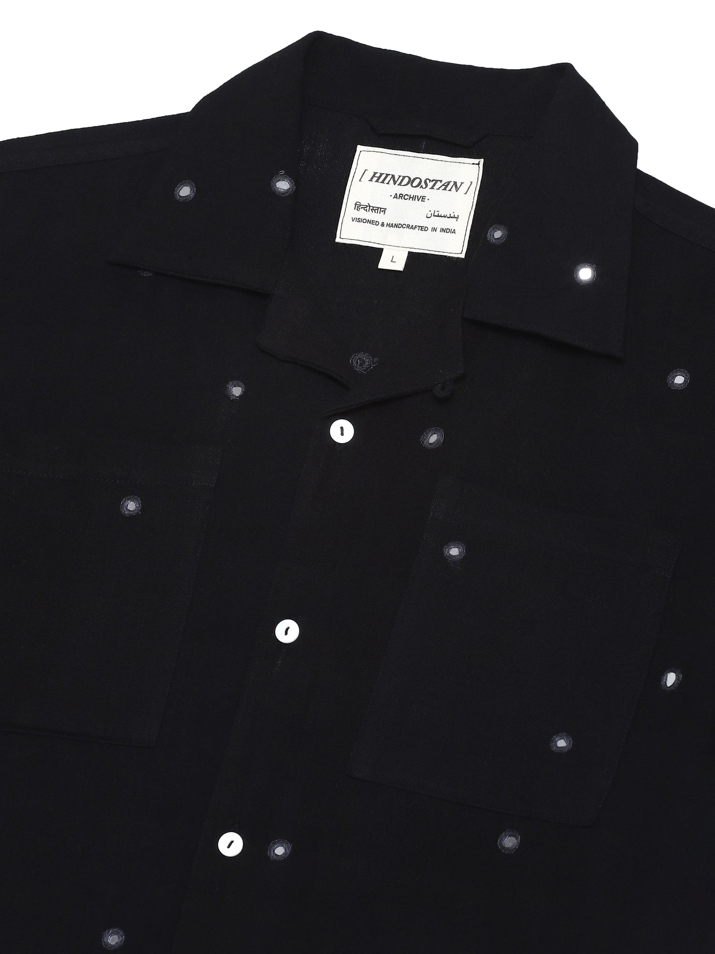 Kala Cotton | Hand Embroidered Mirror Shirt
