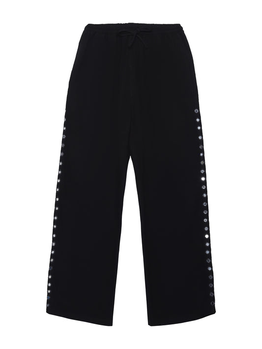 Kala Cotton | Hand Embroidered Mirror Trousers