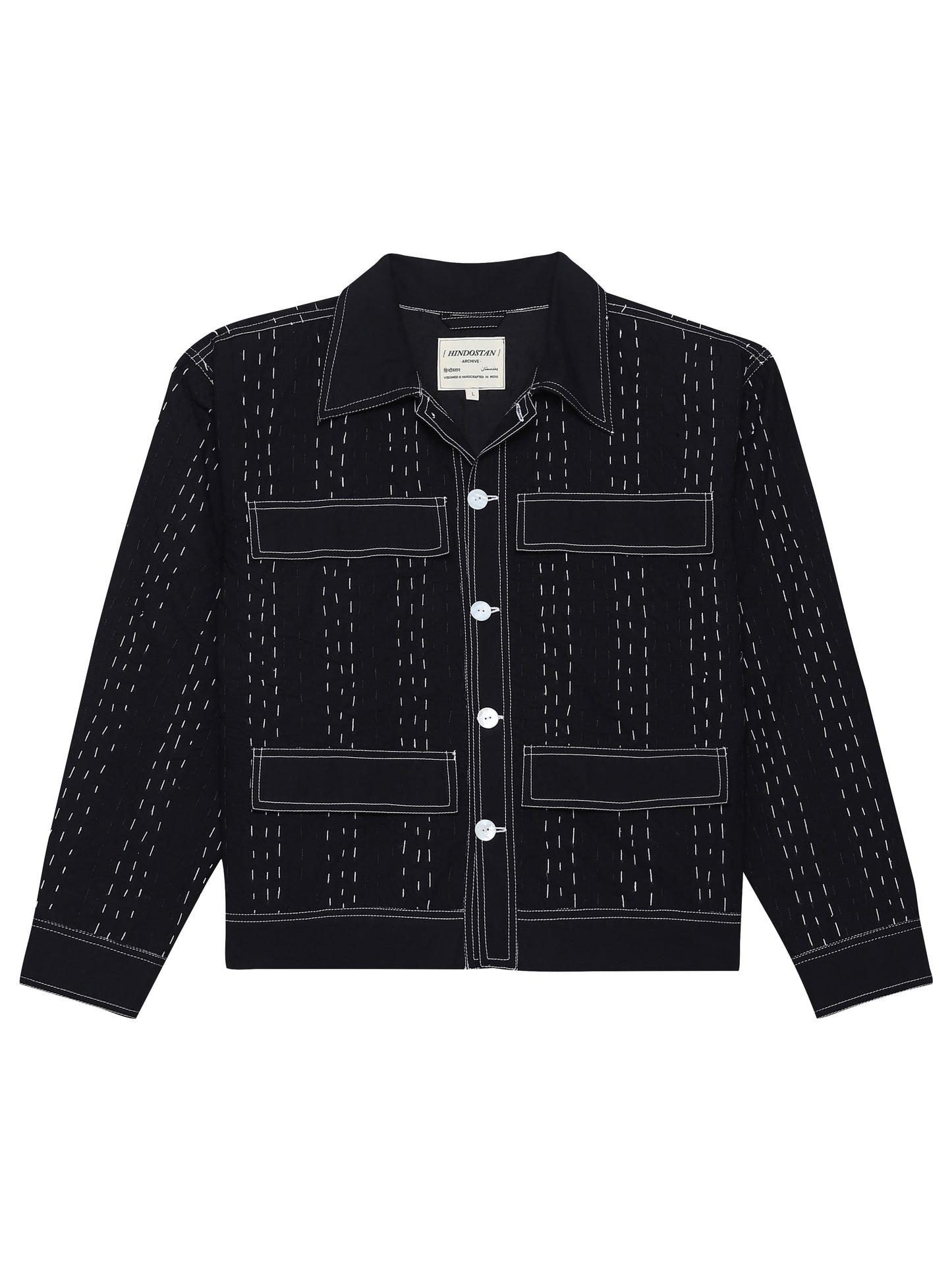 Black Kantha Jacket