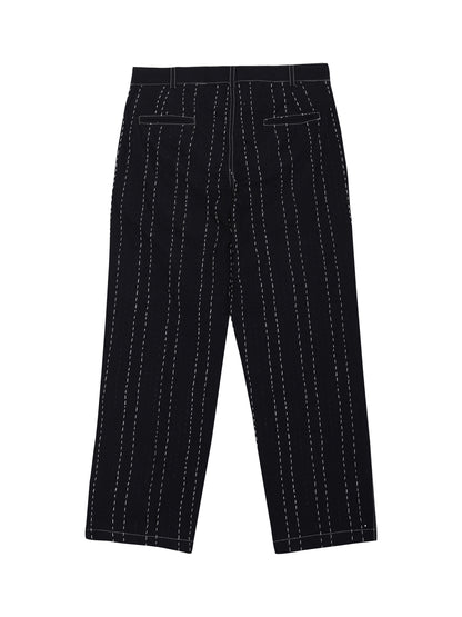 Black Kantha Trousers