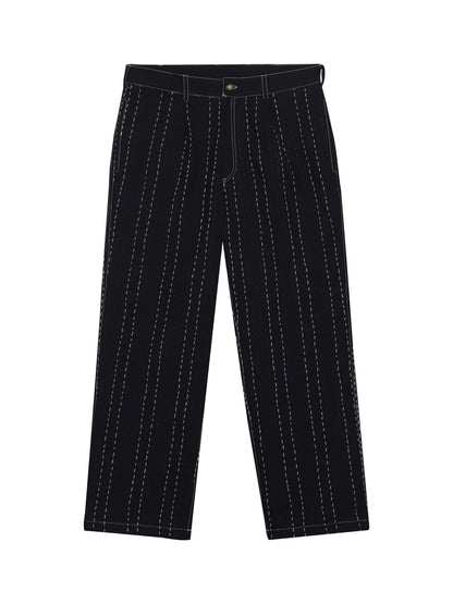 Black Kantha Trousers