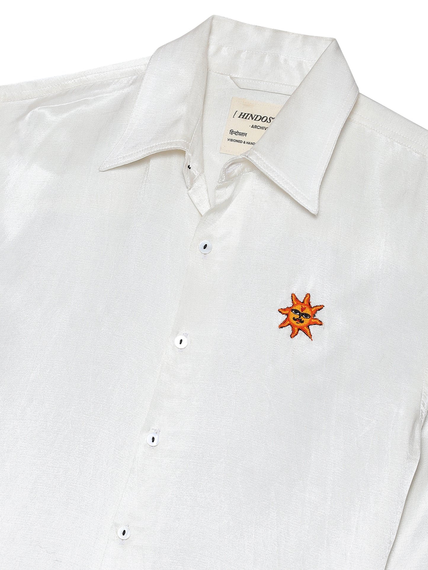 White Mashroo | Silk Shirt