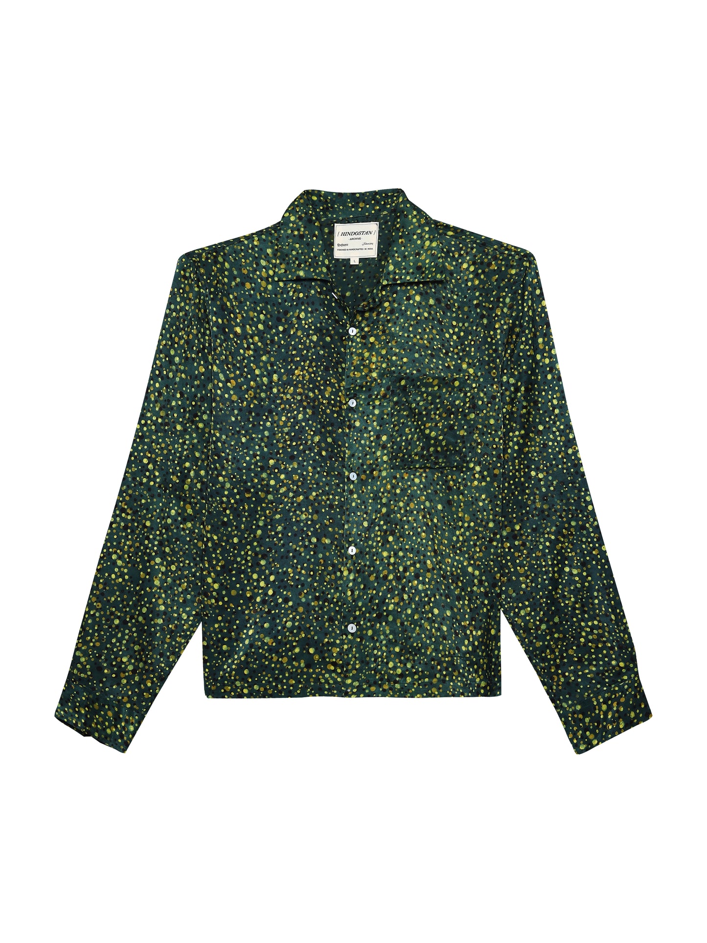 Jugnu | Handblocked Silk Shirt