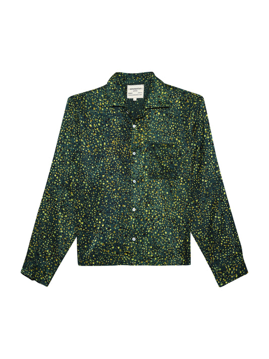 Jugnu | Handblocked Silk Shirt