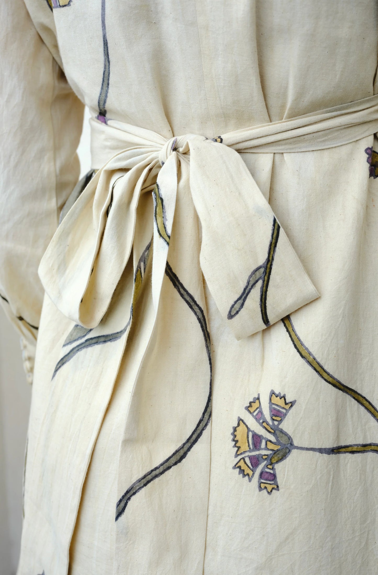 Valley of Kurinji | Hand-painted Wrap Dress