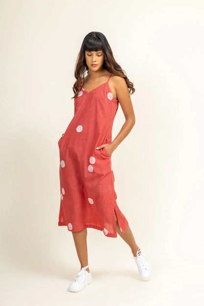 Coral | Printed Slip Dress