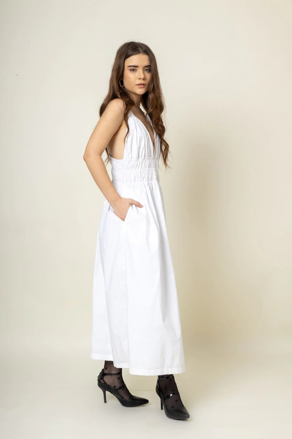 August | White Dress