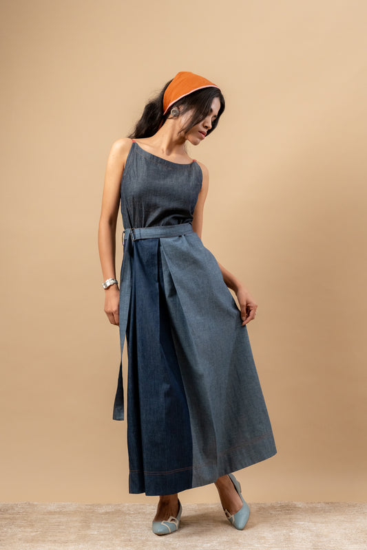 Louisa | Upcycled Denim Dress
