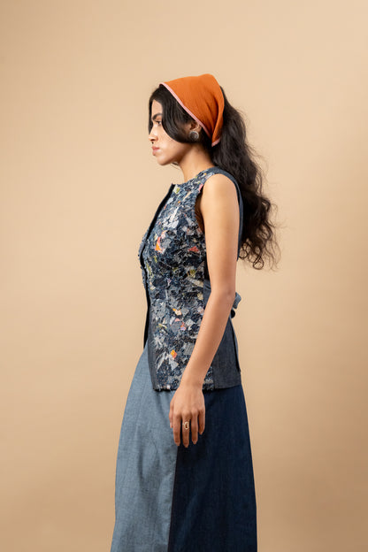 Ida | Upcycled Denim Waistcoat