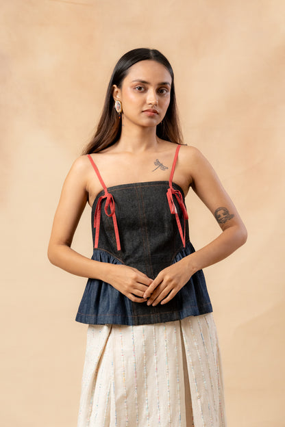 Sunhat Spell | Denim Top