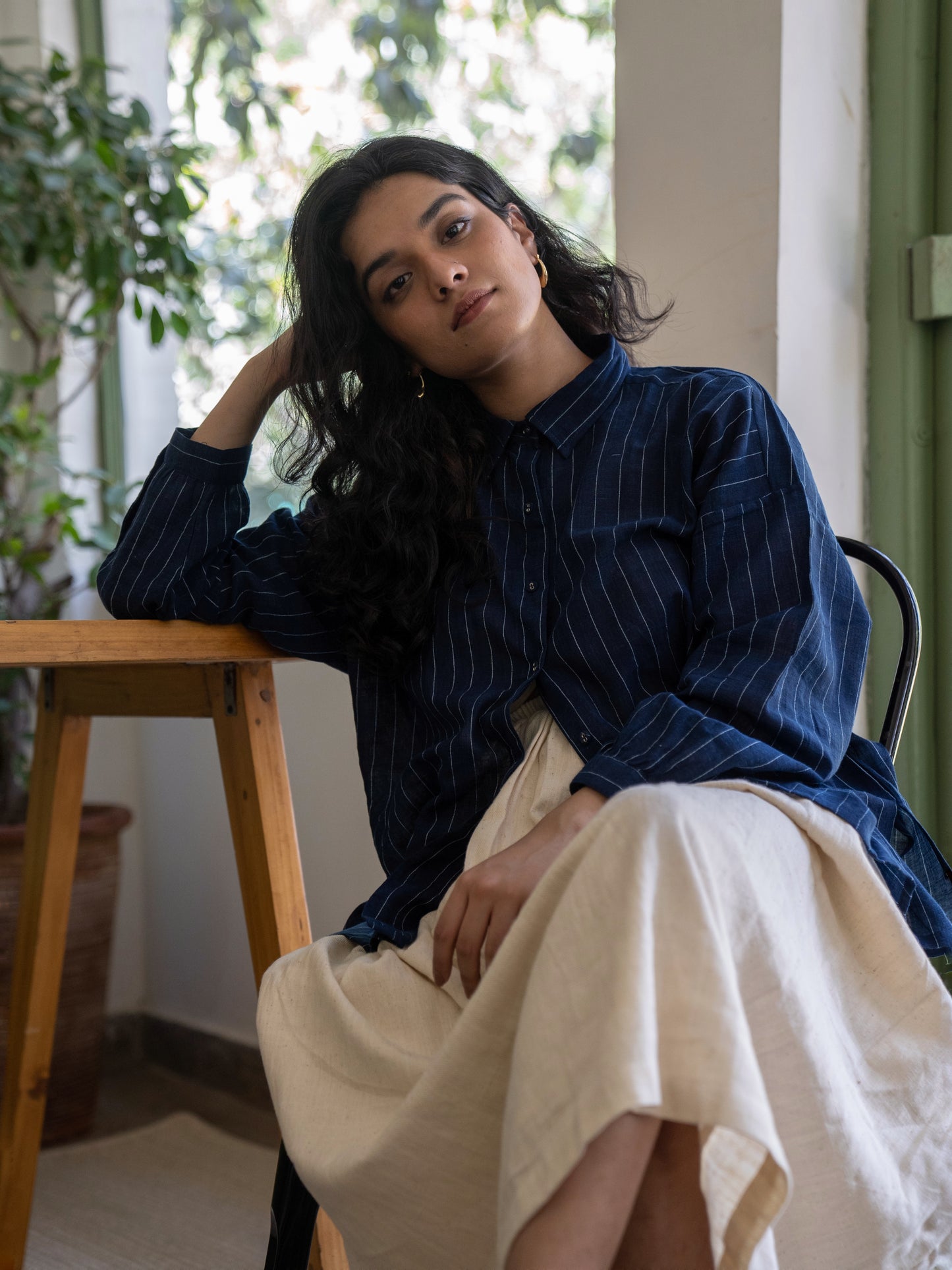 Indigo Streams | Oversized Shirt