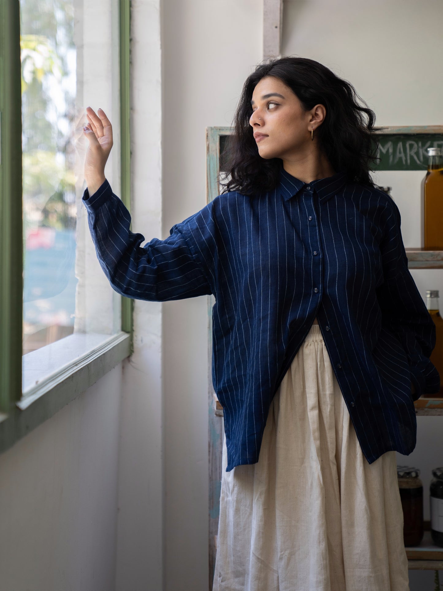 Indigo Streams | Oversized Shirt
