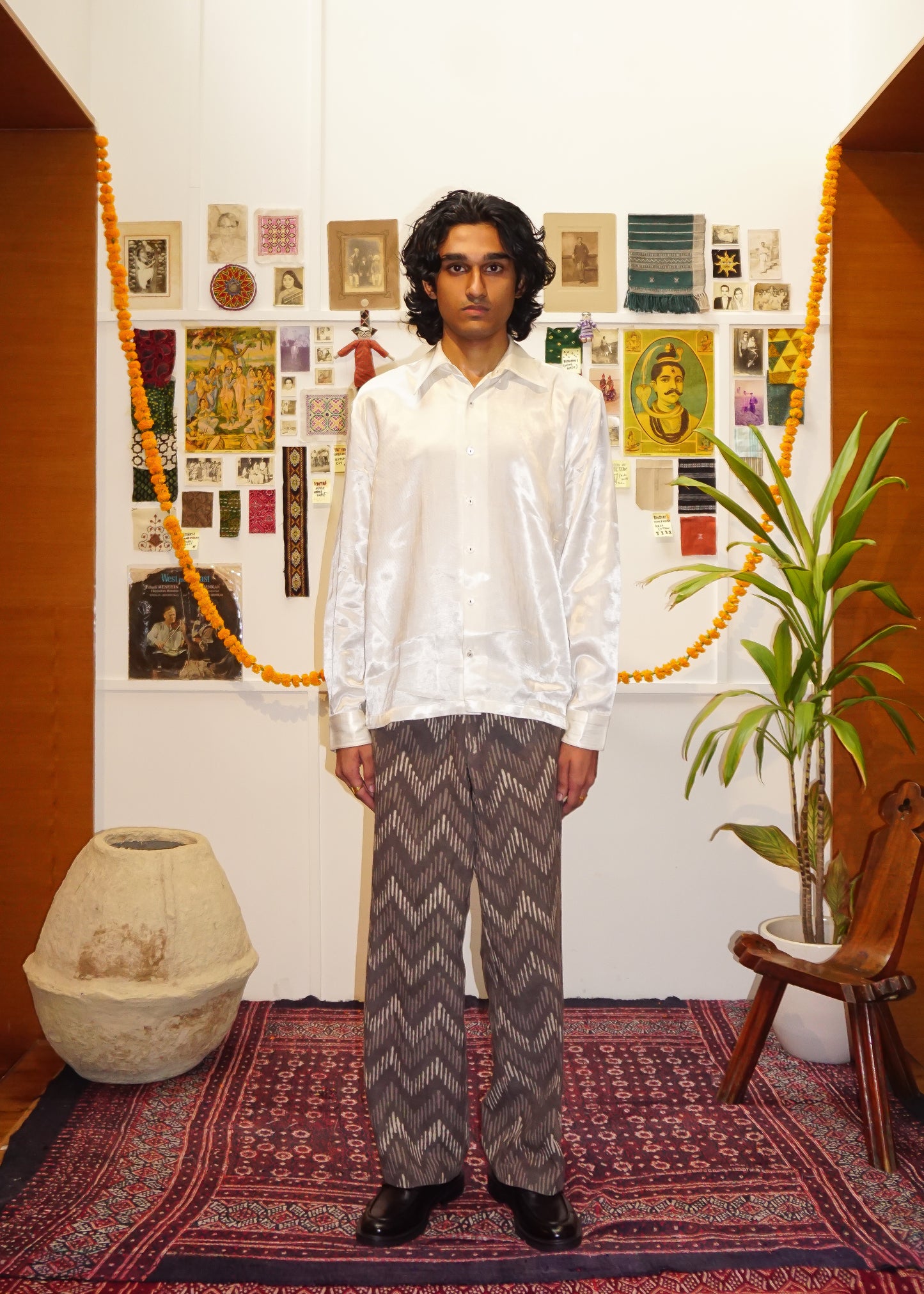 White Mashroo | Silk Shirt