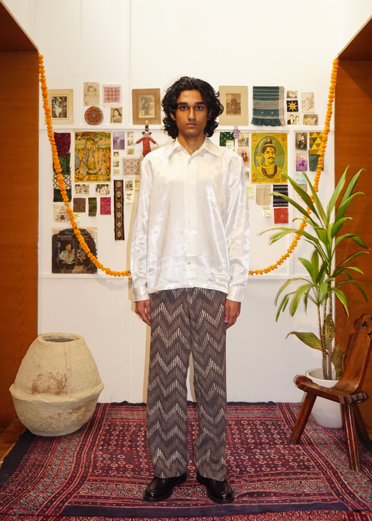 White Mashroo | Silk Shirt