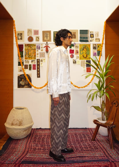 White Mashroo | Silk Shirt
