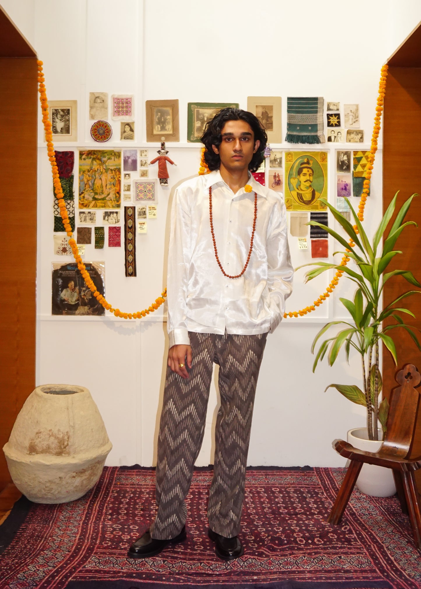 White Mashroo | Silk Shirt