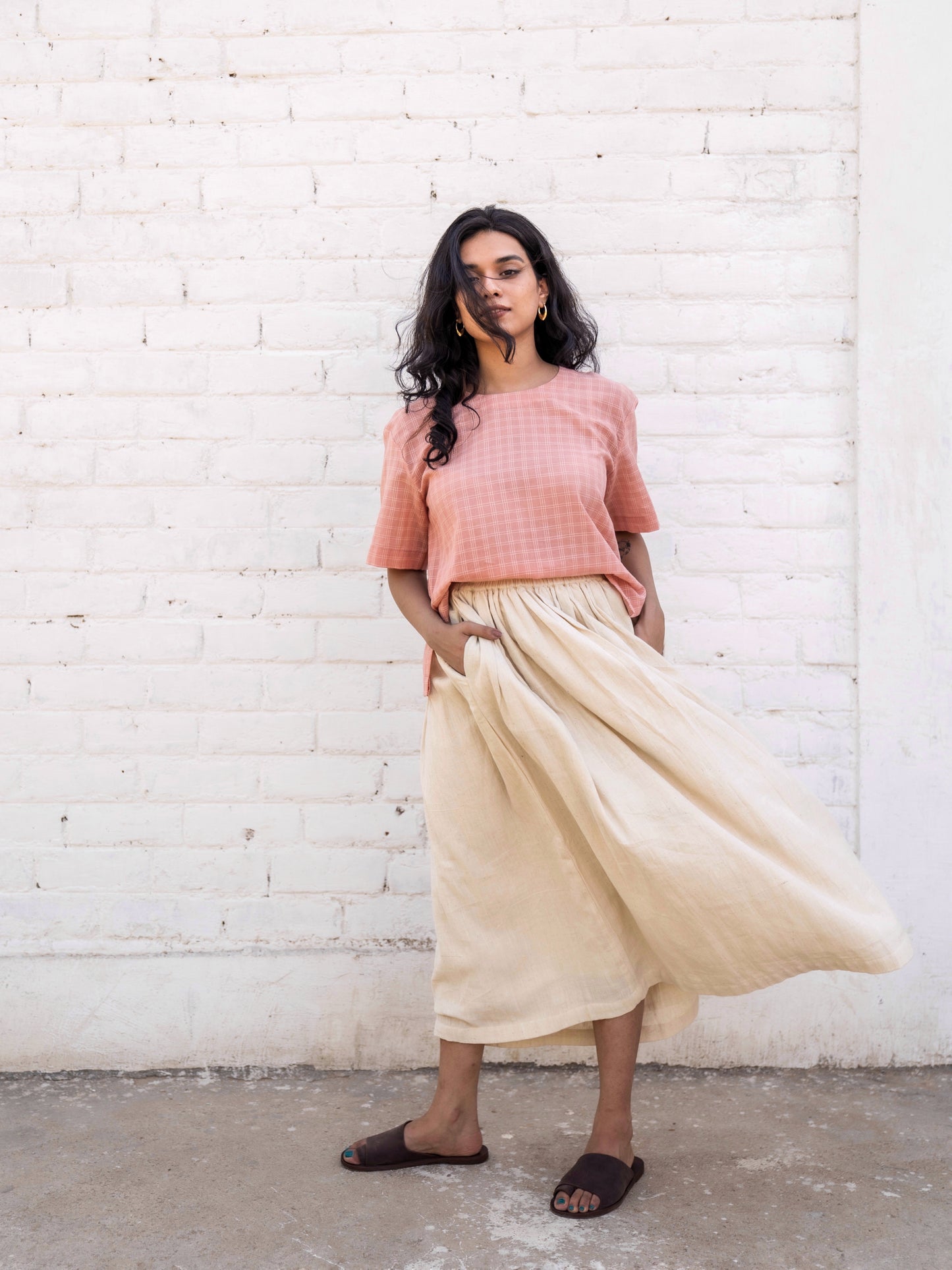 Grain | Gathered Skirt