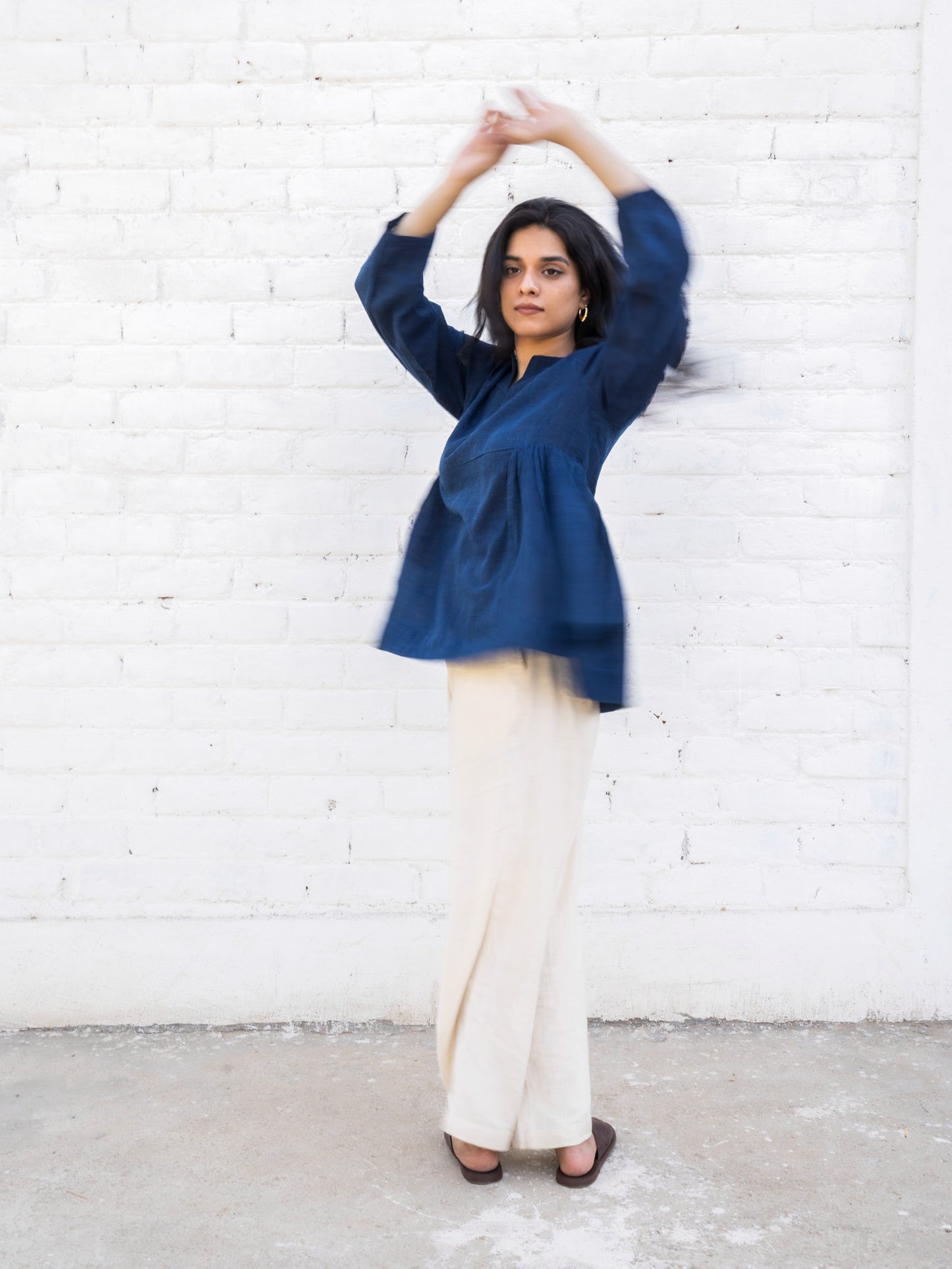Midnight Indigo | Full-sleeves Top