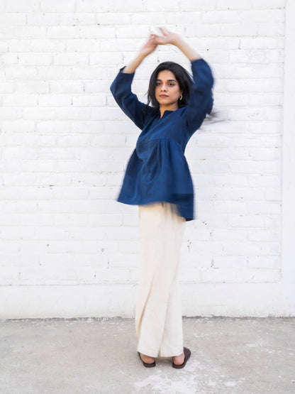 Midnight Indigo | Full-sleeves Top